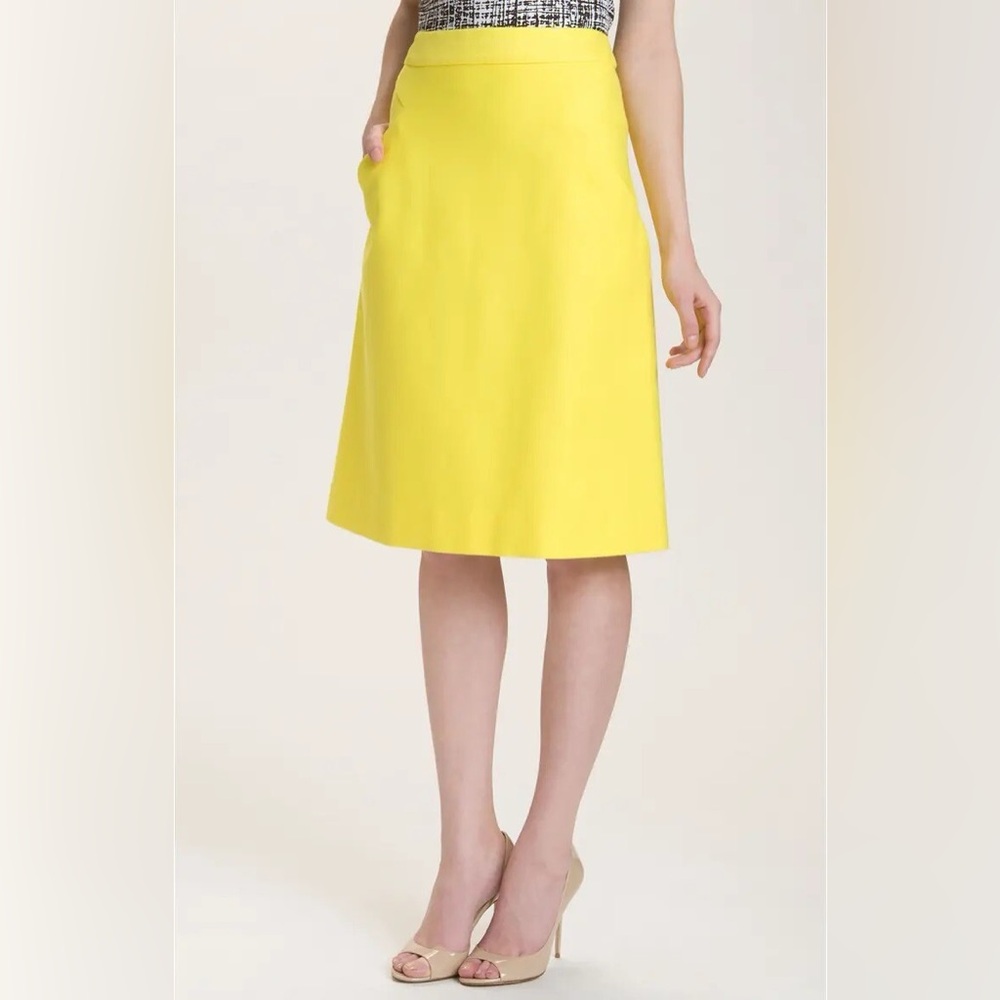 Kate Spade Vibrant Yellow A-Line Skirt